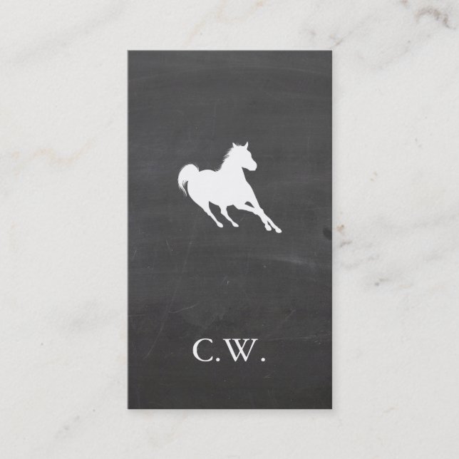 Running Horse Business Card (Front)
