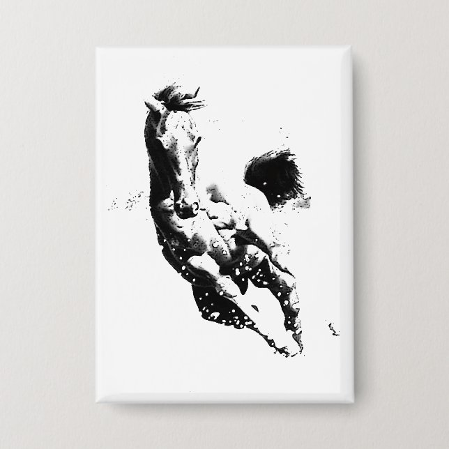 Running Horse Button (Front)