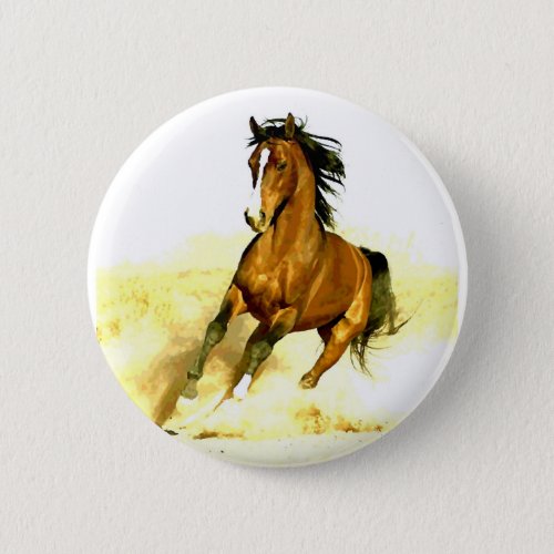 Running Horse Button