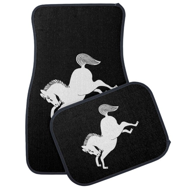 Running horse car floor mat (Set)