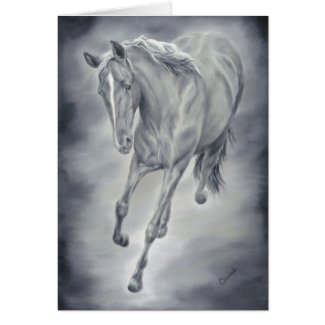 Running Horse Card