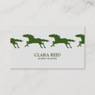 Running Horse CUSTOM COLOR   Business Card
