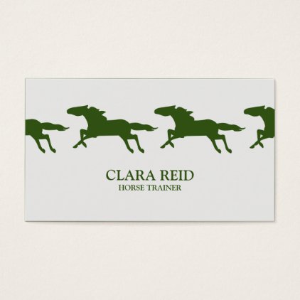 Running Horse CUSTOM COLOR | Business Card