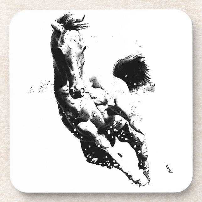 Running Horse Drink Coaster (Front)