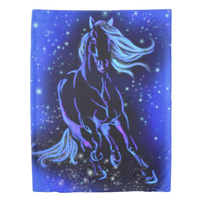 Running Horse Duvet Cover (Front)