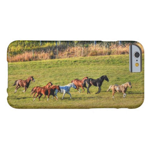 Running Horse Herd  Ranch Pasture Equine Photo Barely There iPhone 6 Case
