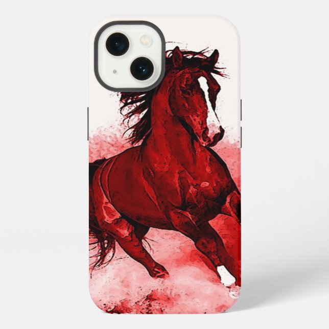 Running Horse Iphone Case (Back)