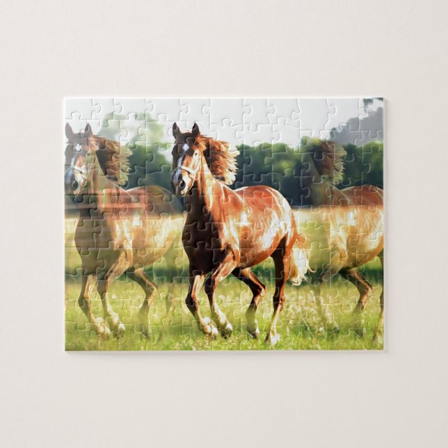 Running Horse Jigsaw Puzzle (Horizontal)