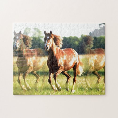 Running Horse Jigsaw Puzzle