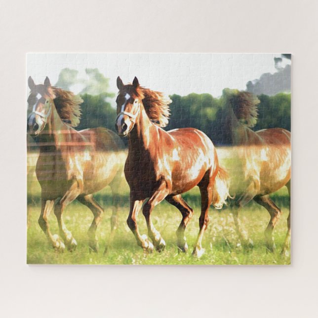 Running Horse Jigsaw Puzzle (Horizontal)