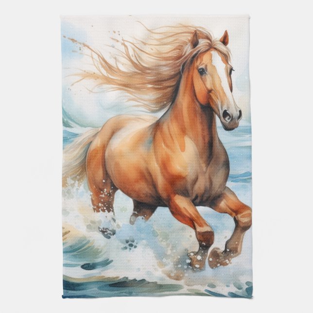 Running Horse Kitchen Towel (Vertical)