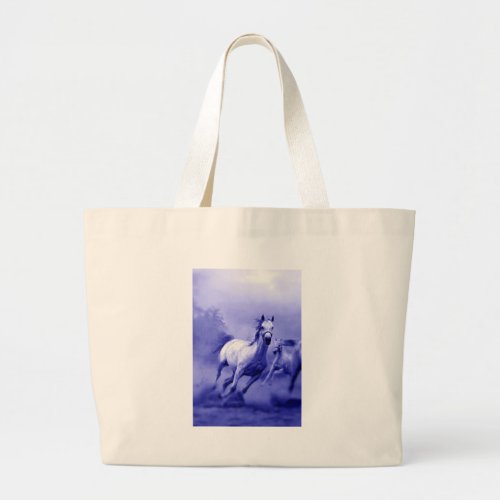 Running Horse Large Tote Bag