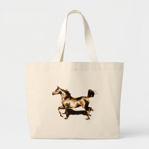 Running Horse Large Tote Bag