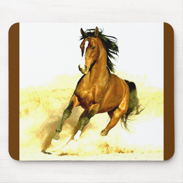 Running Horse Mouse Pad (Front)