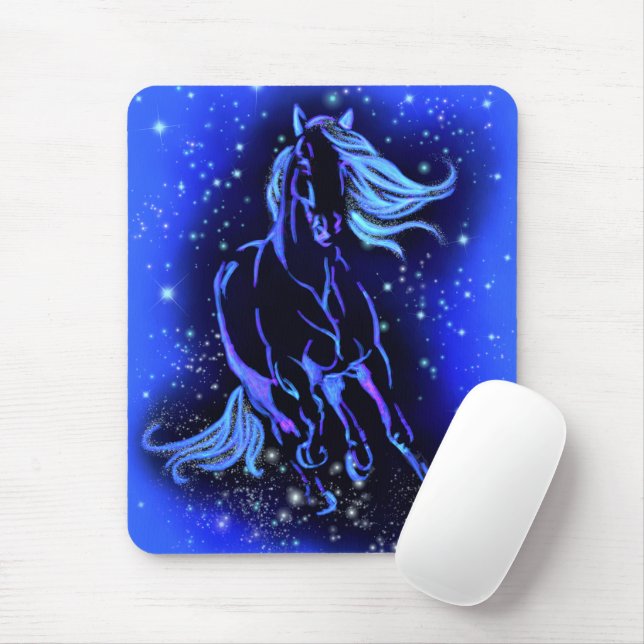 Running Horse Mouse Pad (With Mouse)