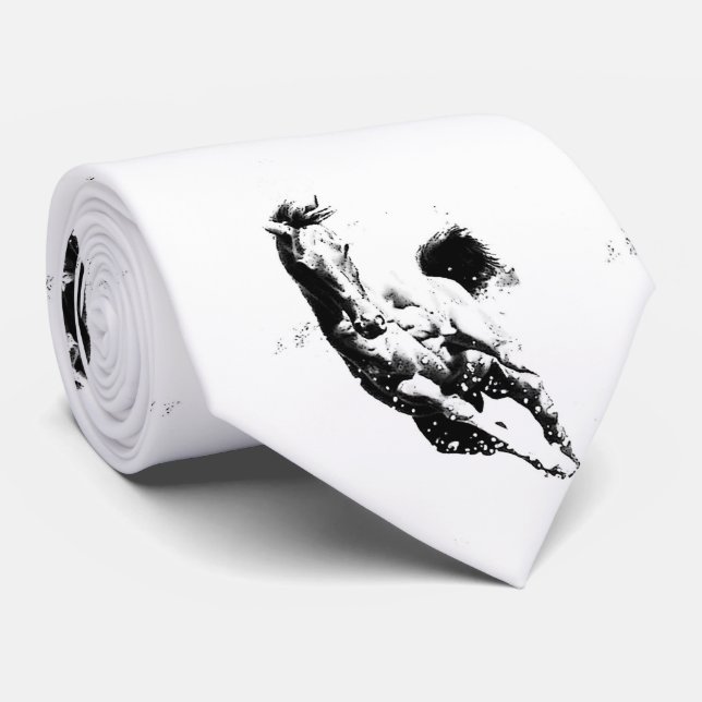 Running Horse Neck Tie (Rolled)