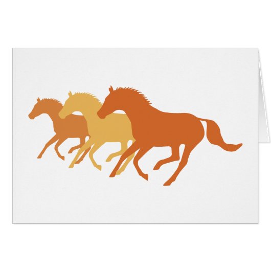 Running Horse (Orange) (Front Horizontal)