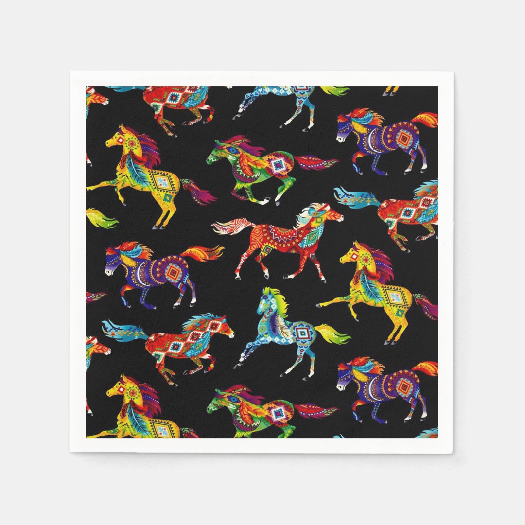 Running Horse Paper Napkins Zazzle