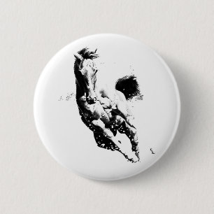 Running Horse Pinback Button