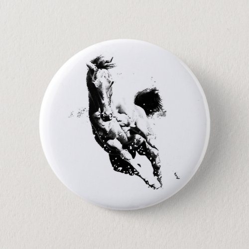 Running Horse Pinback Button