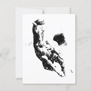 Running Horse Postcard