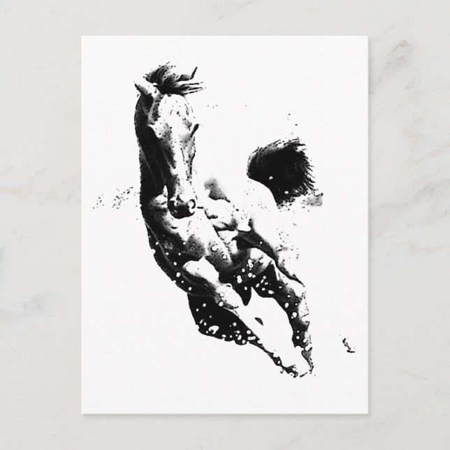 Running Horse Postcard (Front)