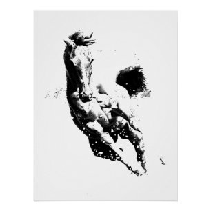 Running Horse Poster
