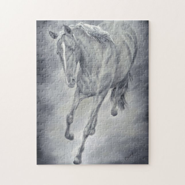 Running Horse Puzzle (Vertical)