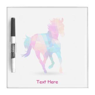 Running Horse Rainbow Color