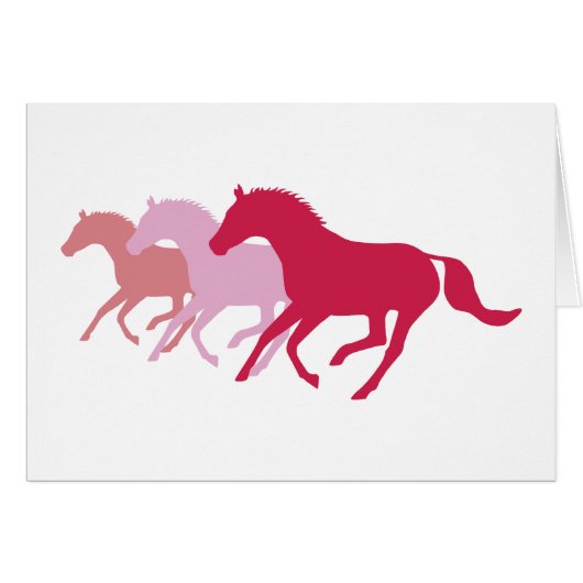 Running Horse (Red) Cards (Front Horizontal)