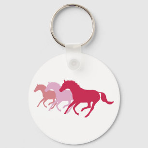Running Horse (Red) Keychain