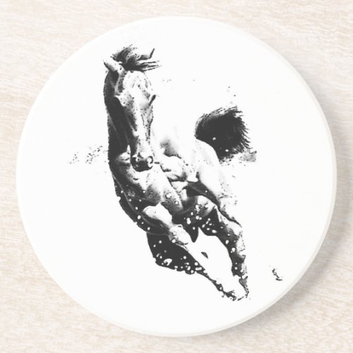 Running Horse Sandstone Coaster