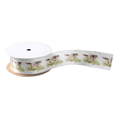 Running Horse Satin Ribbon