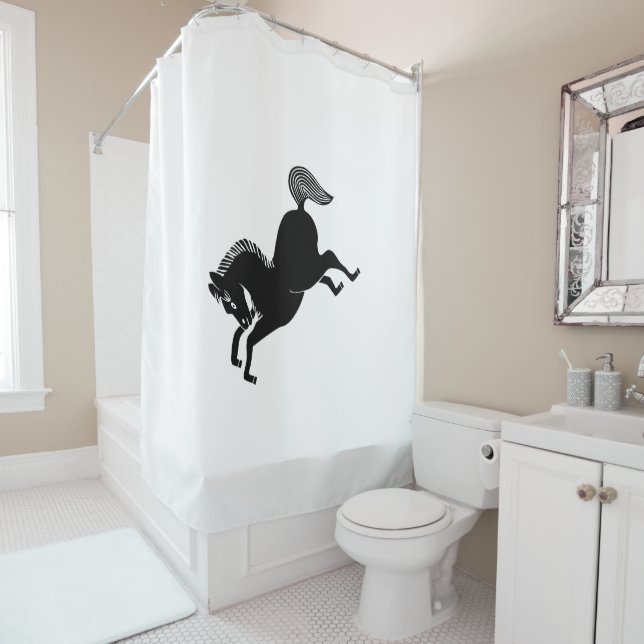 Running horse shower curtain (In Situ)