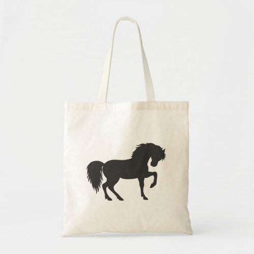 Running horse silhouette _ Choose background color Tote Bag