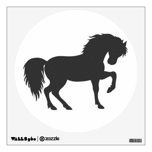 Running horse silhouette _ Choose background color Wall Decal
