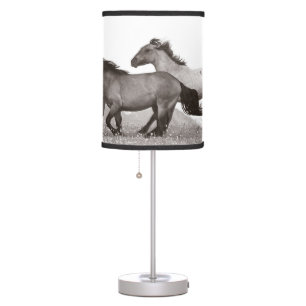 Running horse table lamp