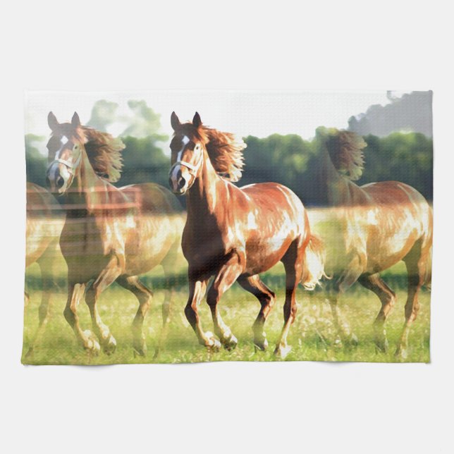 Running Horse Towel (Horizontal)