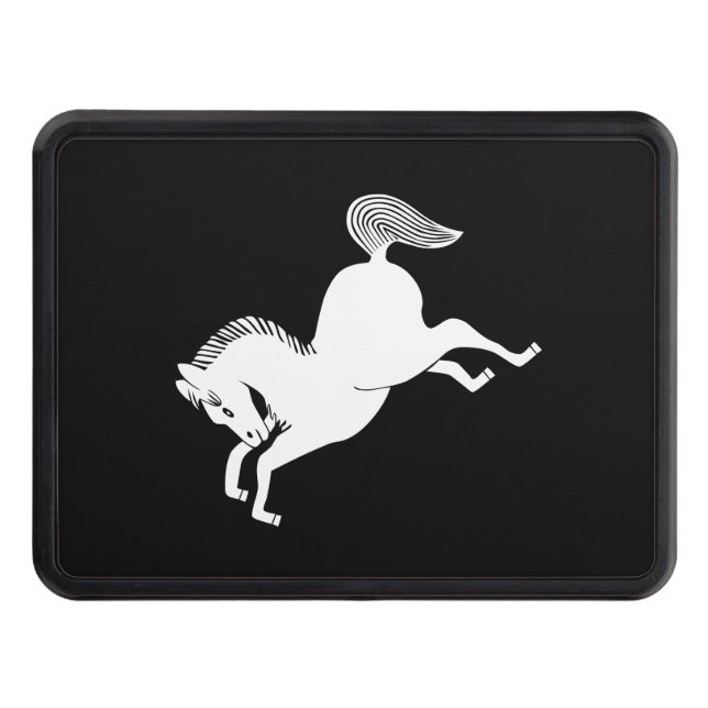 Running horse trailer hitch cover (Front)