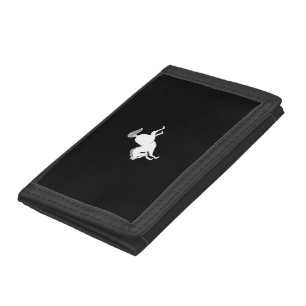 Running horse tri-fold wallet