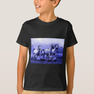 Running Horses & Blue Moonlight T-Shirt