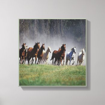 Running Horses Canvas Wall Art by JeanPittenger_7777 at Zazzle