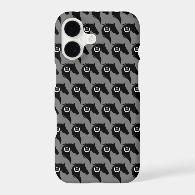 Running Horses for the Farrier Horse Shoe iPhone Case (Back)