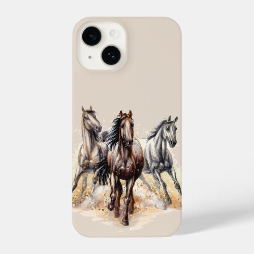 Running Horses iPhone 14 Case