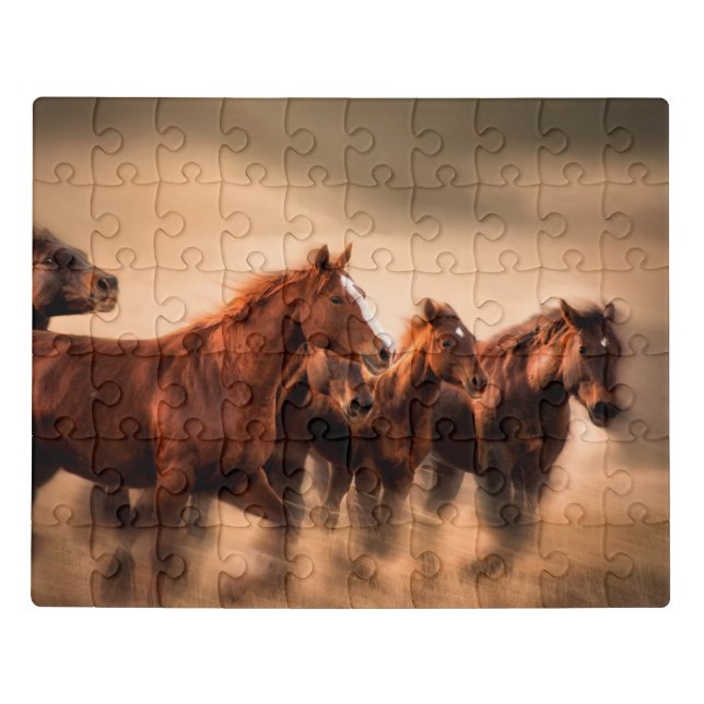 Running Horses Jigsaw Puzzle (Puzzle Horizontal)