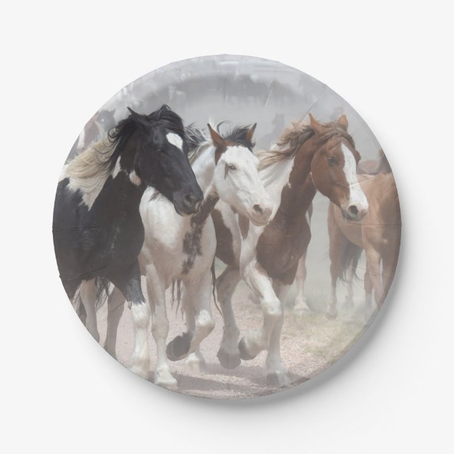 Running Horses Paper Plates (Front)