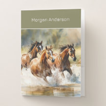 Running Horses Personalized