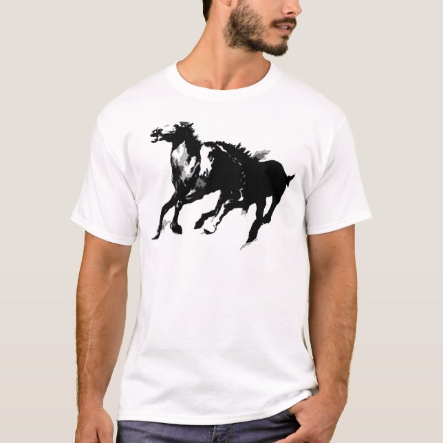 Running Horses T-Shirt (Front)