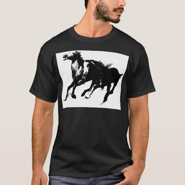 Running Horses T-Shirt (Front)