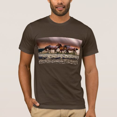 Running horses T_shirt